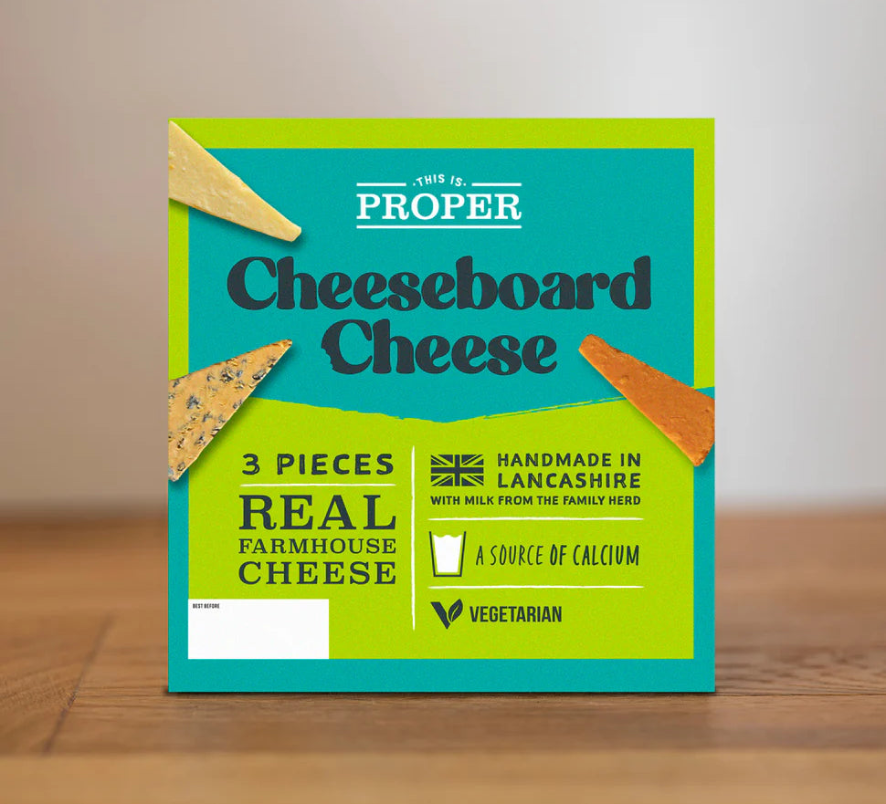 Introducing our new “Proper” cheeseboard: sustainable and full of flavour