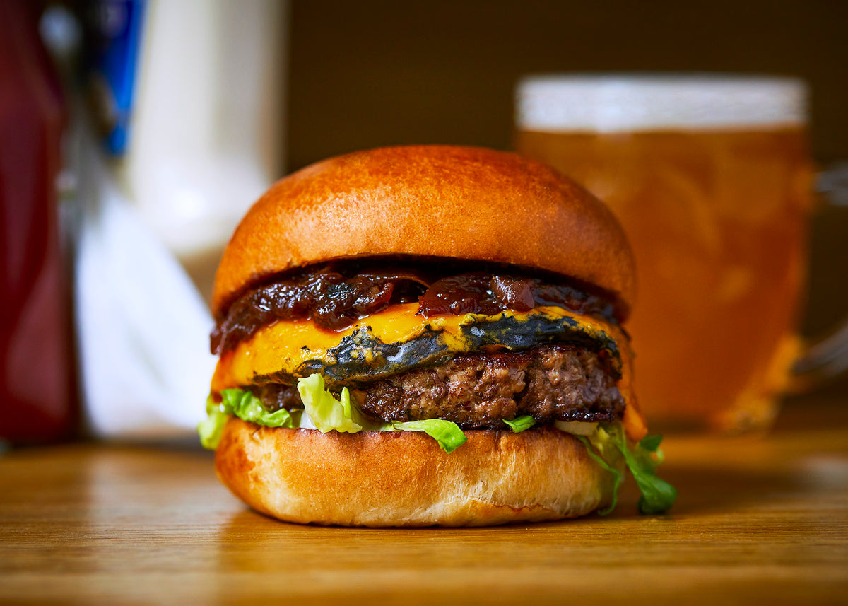 Honest Burger x Blacksticks Blue Burger Slices | News & Blog | Butlers