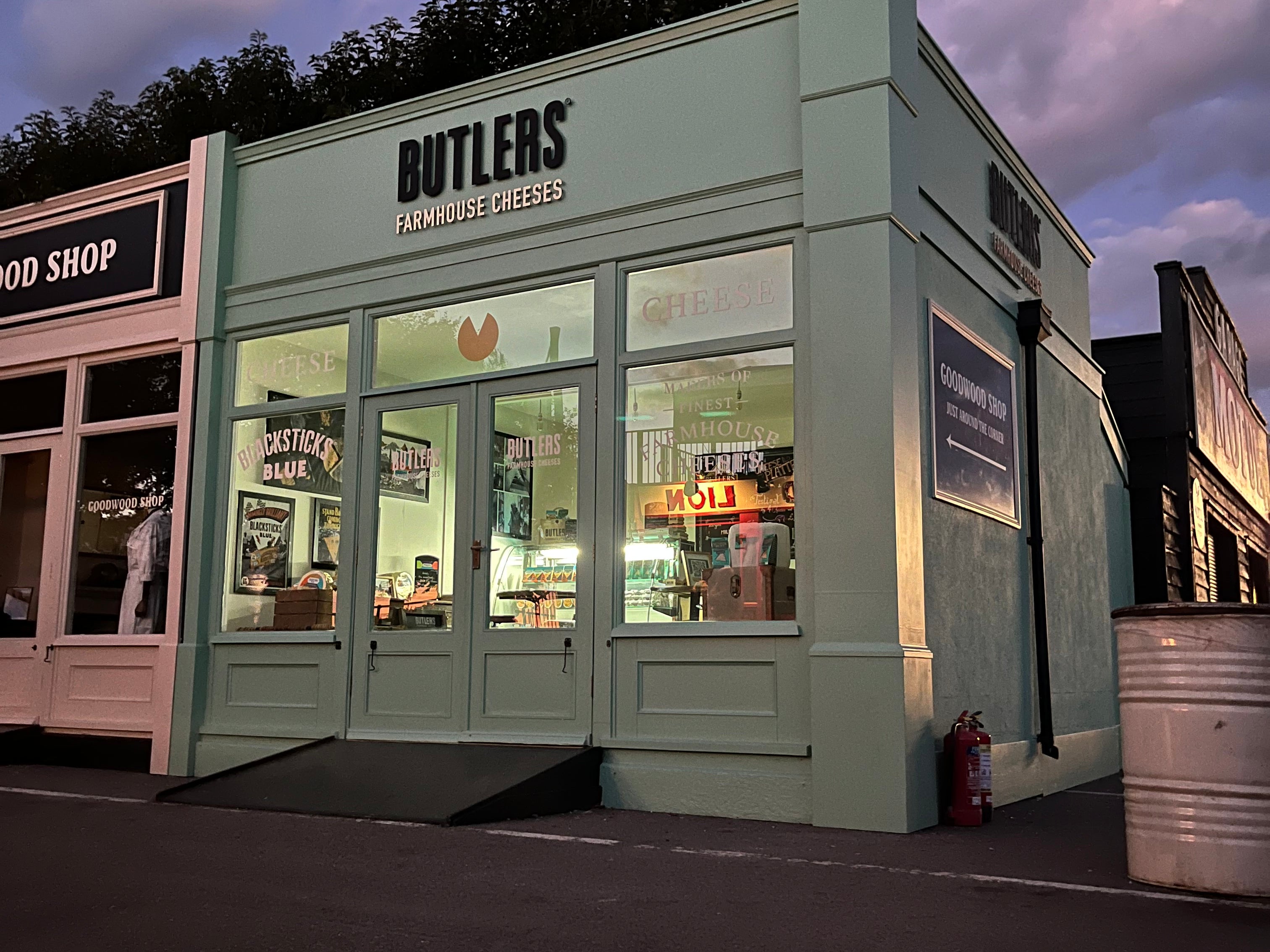 Butlers Farmhouse Cheeses store at the Goodwood Revival Festival.