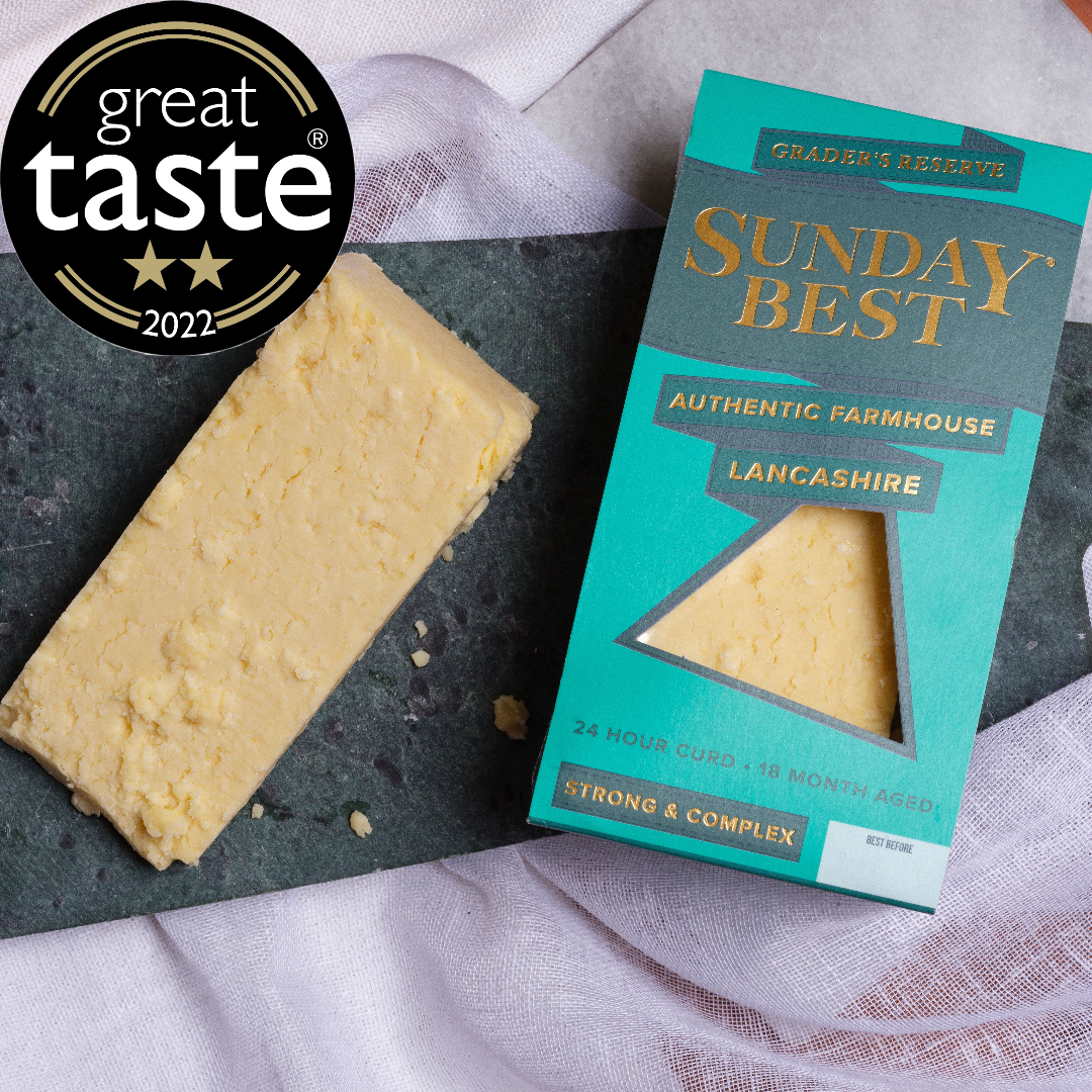 Sunday Best | Great Taste Award winner in 2022 is a authentic Famhouse Lancashire cheese.
